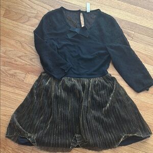 Chic Black and Gold Dress